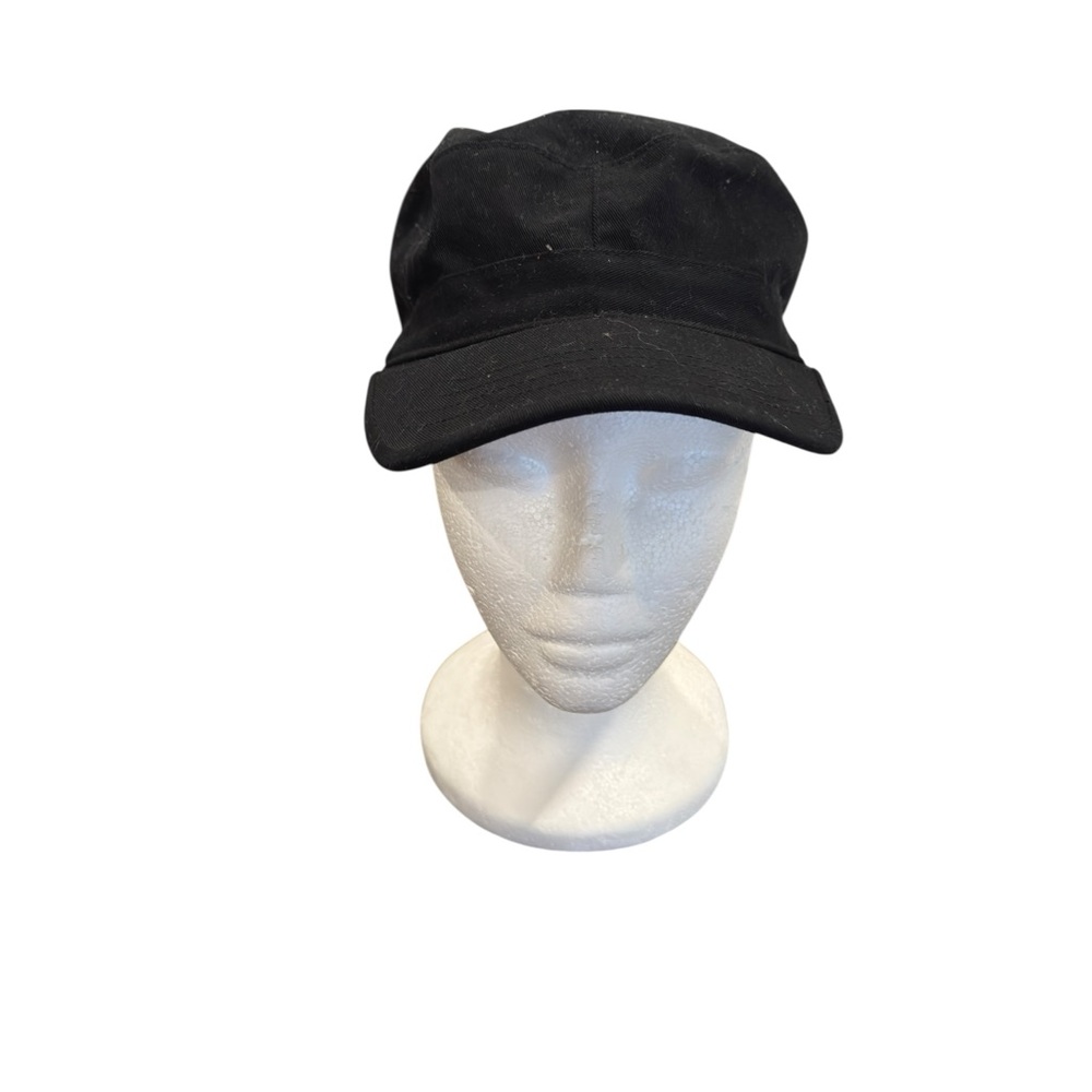 Ethos new Black Military Style Cap Sz S